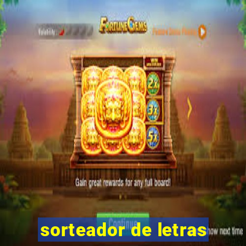 sorteador de letras